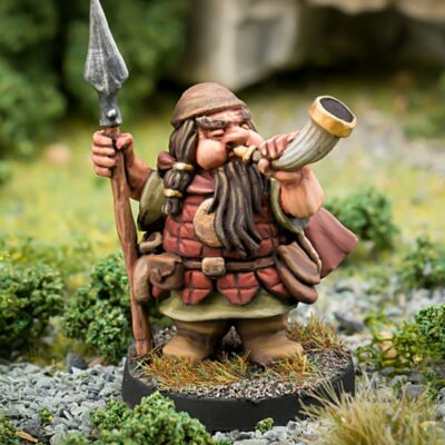 28mm Fantasy Miniature - Dwarven adventurer - Northumbrian Tin Soldier